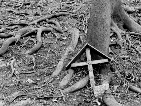fallen cross